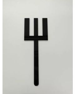 Aanwijsstokje E-symbool 180 x 65 mm zwart