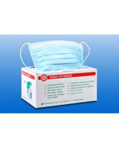OK Masker met neusbeugel blauw IIR met oorelastiek