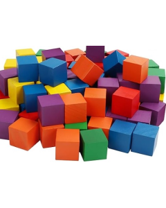 Set van 10 gekleurde blokjes tbv Wiechen methodiek