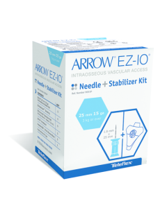 EZ-IO 25mm naald + stabilizer - blauw