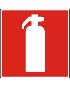 Pictogram sticker brandblusser 10x10cm