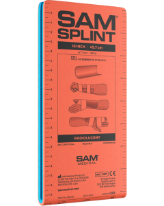 SAM Vingerspalk oranje-blauw plat
