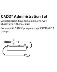 Infuusset CADD, spike, FS, BSP, A-S valve, steriel