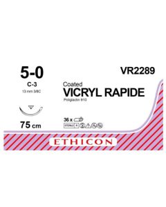 Ethicon Vicryl Rapide 5-0, C-3 naald, VR2289