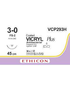 Ethicon Vicryl Plus 3-0, FS-2 naald, VCP293H