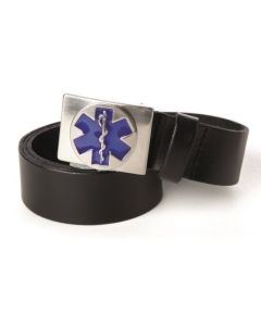 Riem zwart met esculaap 105cm