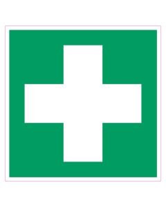 Pictogram sticker EHBO 15x15cm