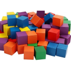 Set van 10 gekleurde blokjes tbv Wiechen methodiek