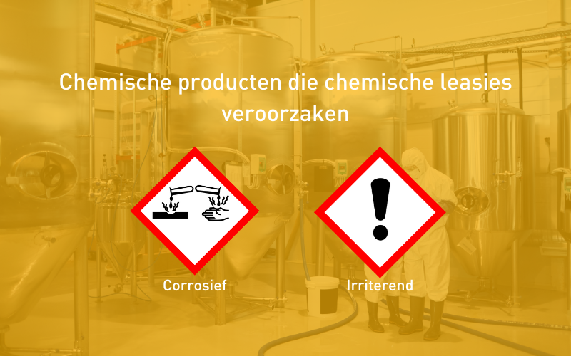 Chemische producten die chemische leasies veroorzaken